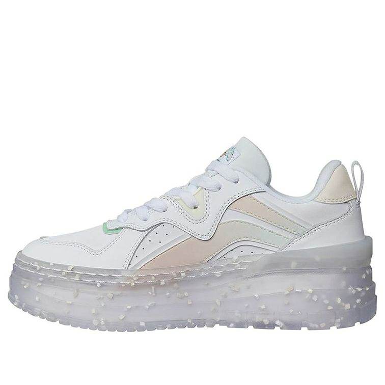 リーニン スニーカー 運動すること靴 白いこと 白いこと サクラ色 緑 緑であること \u0027WHITE PINK\u0027 スニーカー レディース LI-NING (WMNS) PLATFORM SHOES AGCS198-2 / WHITE PINK GREEN