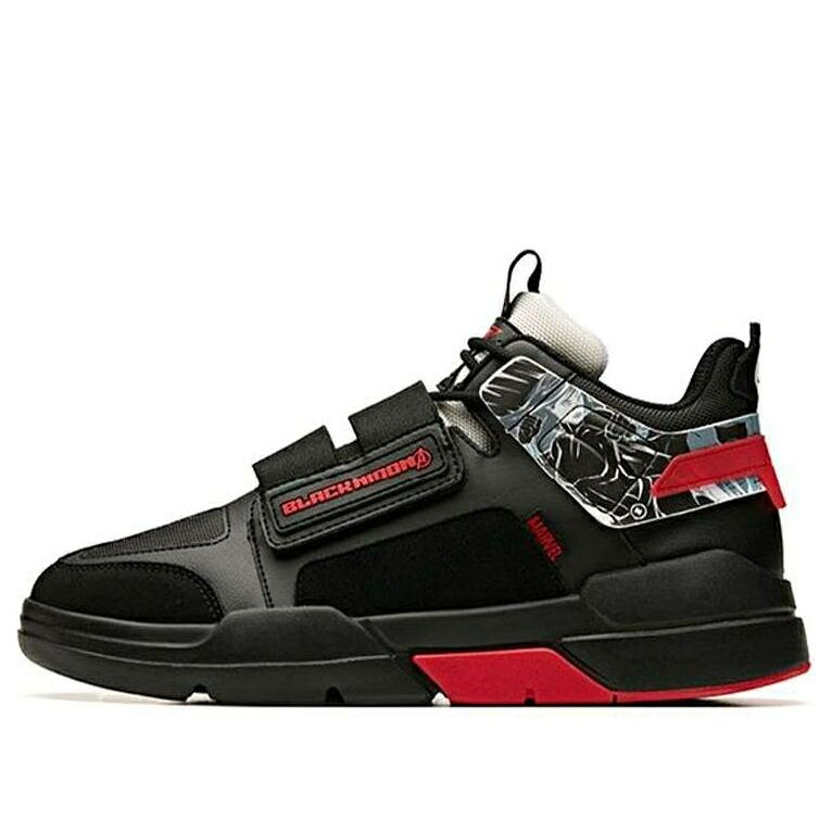 スニーカー 運動靴 黒色 ブラック 赤 レッド 'BLACK WIDOW' スニーカー メンズ ANTA X MARVEL RUNNING SHOES 91948077-2 / BLACK RED|スニケス
