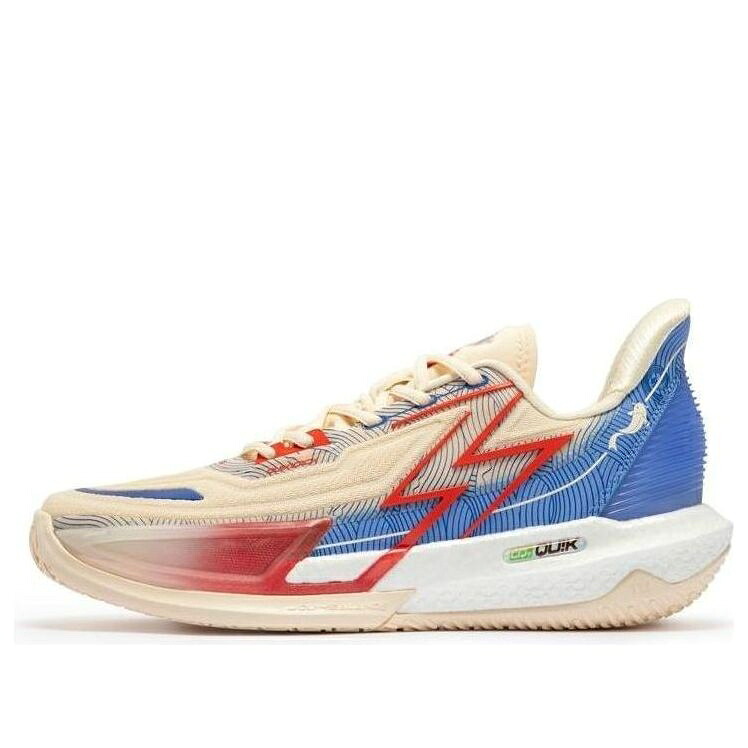 クイック プロ クリーム 青色 ブルー 赤 レッド 4.0 'DISEMBARK' スニーカー メンズ 361 DEGREES 361 DEGREES BIG3 QUICK PRO 672411104F-1 / CREAM BLUE RED