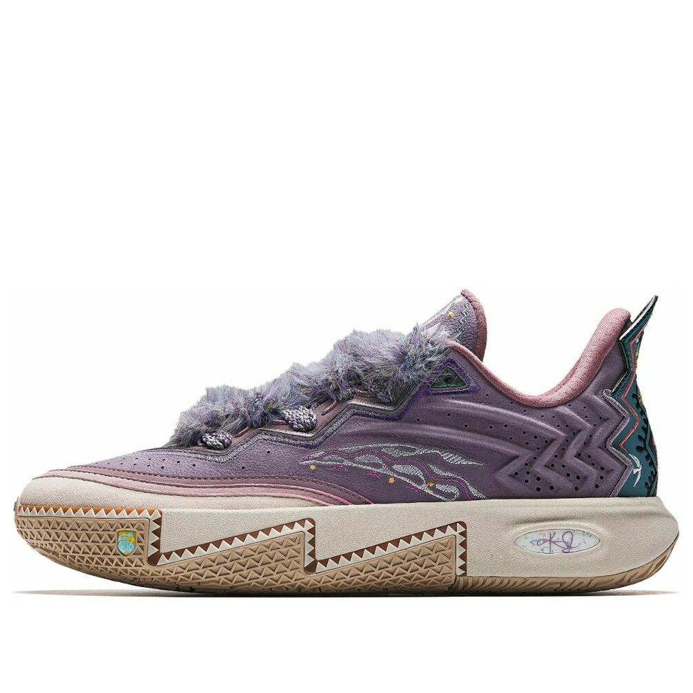紫 パープル 皮膚軟化剤 \u0027ARTIST COURT\u0027 スニーカー メンズ ANTA KAI 2 ON 112521110S-1 / PURPLE CREAM
