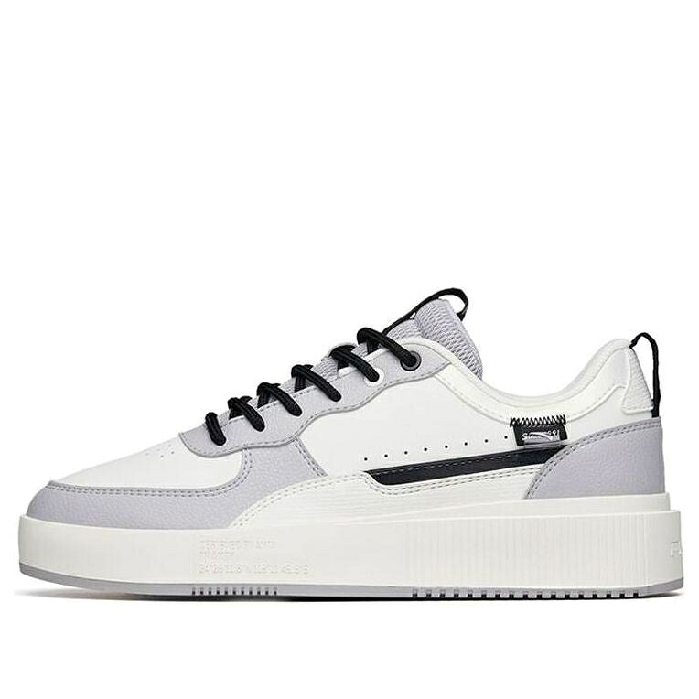 スニーカー 運動靴 黒色 ブラック 白色 ホワイト 灰色 グレー 'WHITE GREY' スニーカー メンズ ANTA SKATEBOARDING SHOES BLACK 912228012-2 / WHITE BLACK GREY|スニケス