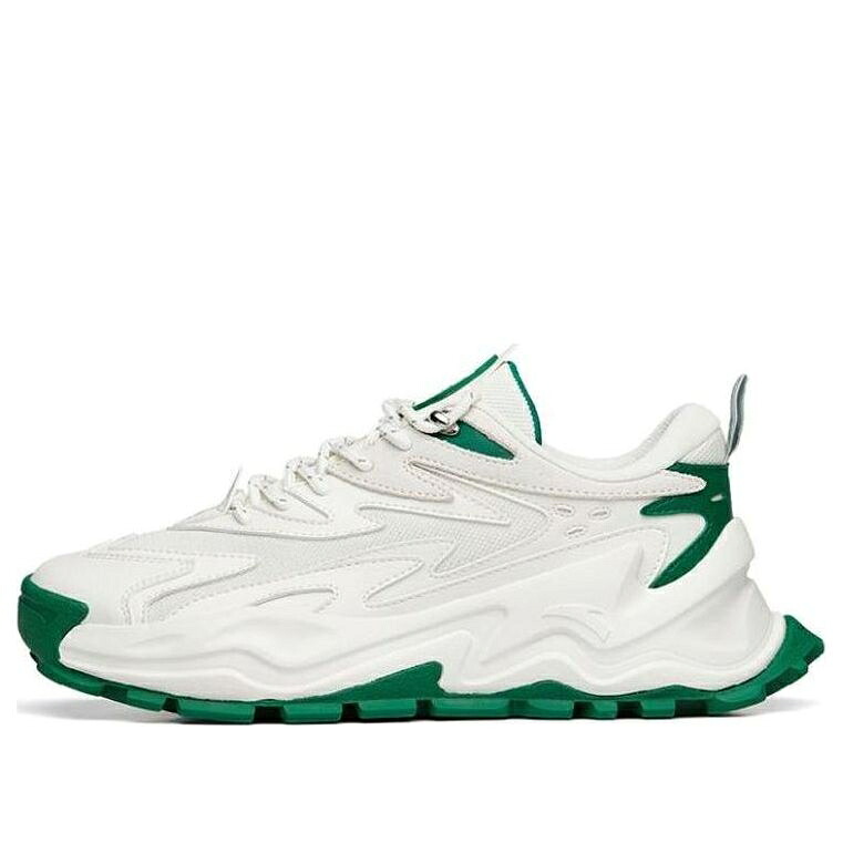 スニーカー 運動すること靴 白いこと 白いこと 緑 緑であること \u0027WHITE GREEN\u0027 スニーカー メンズ ANTA CHUNKY SHOES 112148880R-5 / WHITE GREEN