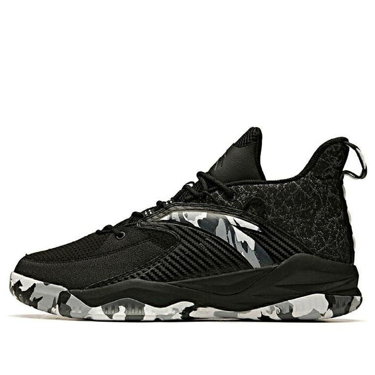 薄墨色 薄墨色 黒いこと 黒いこと 白いこと 白いこと \u0027BLACK CAMO\u0027 スニーカー メンズ ANTA LING LEVEL GREY 112141148R-1 / BLACK GREY WHITE