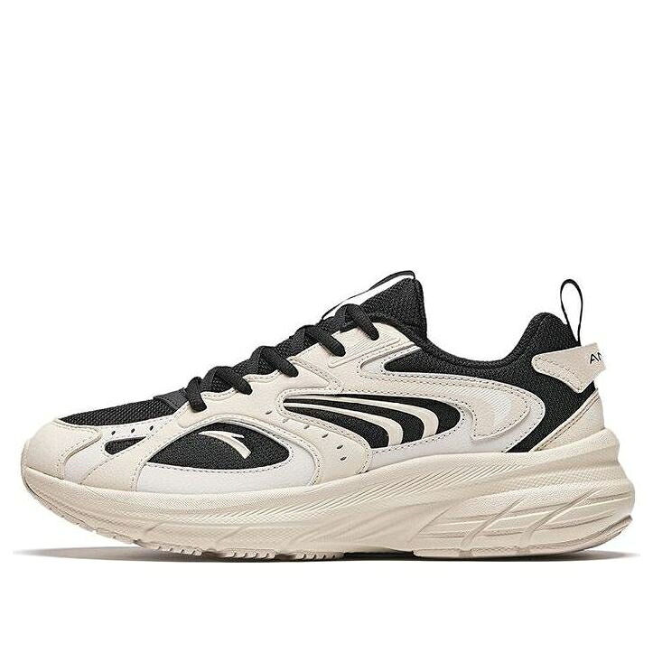 続きもの ベージュ 黒いこと 黒いこと \u0027BEIGE BLACK\u0027 スニーカー メンズ ANTA RUNNING SERIES SNEAKERS 912345599-3 / BEIGE BLACK