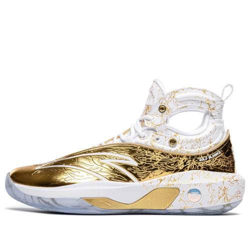 白いこと 白いこと ゴールド \u0027GOLD BLOODED\u0027 スニーカー メンズ ANTA KLAY THOMPSON 8 112241101S-1 / WHITE GOLD