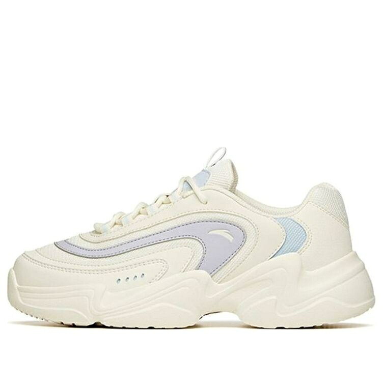 アイボリー 紫 パープル 青色 ブルー 'IVORY PURPLE' スニーカー レディース ANTA (WMNS) CHAO BAI 2 121948823R-5 / IVORY PURPLE BLUE