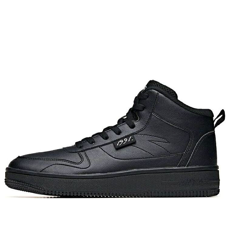 続きもの ご機嫌 黒いこと 黒いこと \u0027BLACK\u0027 スニーカー メンズ ANTA SKATEBOARDING SERIES SNEAKERS HIGH 912038010-4 / BLACK