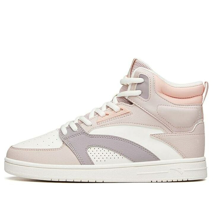 つづき物 御機嫌 サクラ色 白いこと 白いこと \u0027PINK WHITE\u0027 スニーカー レディース ANTA (WMNS) SKATEBOARDING SERIES SNEAKERS HIGH 122138071-3 / PINK WHITE MAUVE