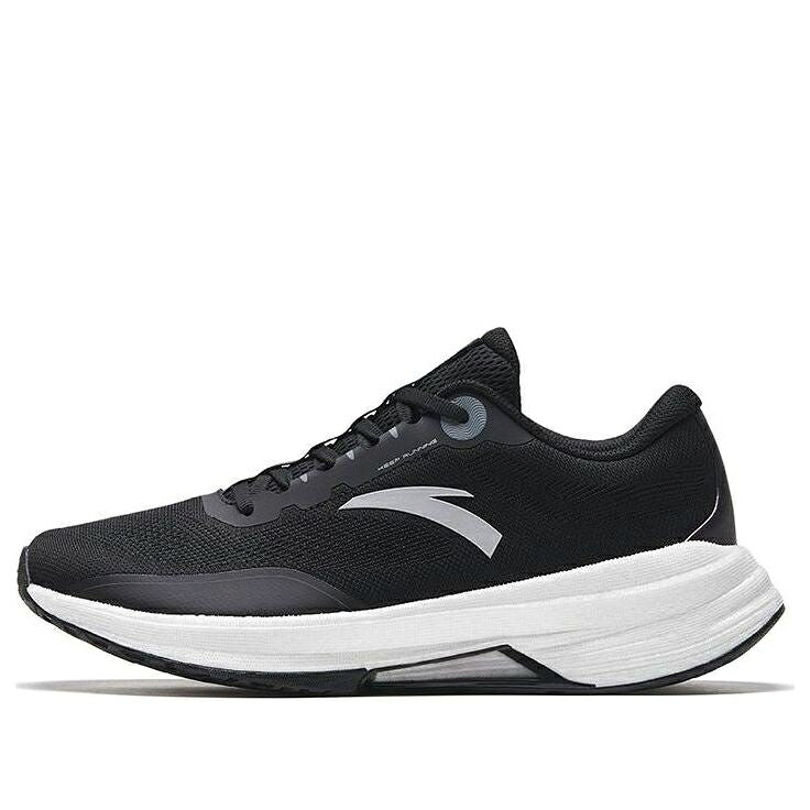 シリーズ 黒色 ブラック 銀色 シルバー 灰色 グレー 白色 ホワイト 'BLACK' スニーカー メンズ ANTA RUNNING SERIES SNEAKERS 112335585-6 / BLACK SILVER GREY WHITE｜スニケス
