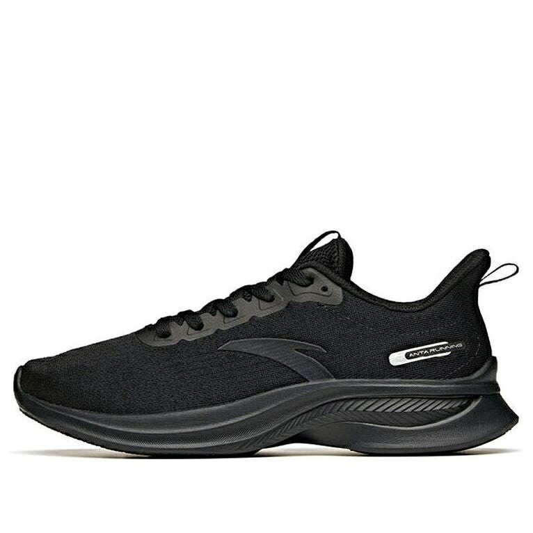 スニーカー 運動すること靴 黒いこと 黒いこと しろがね色 しろがね色 \u0027BLACK SILVER\u0027 スニーカー メンズ ANTA RUNNING SHOES 112235570S-1 / BLACK SILVER