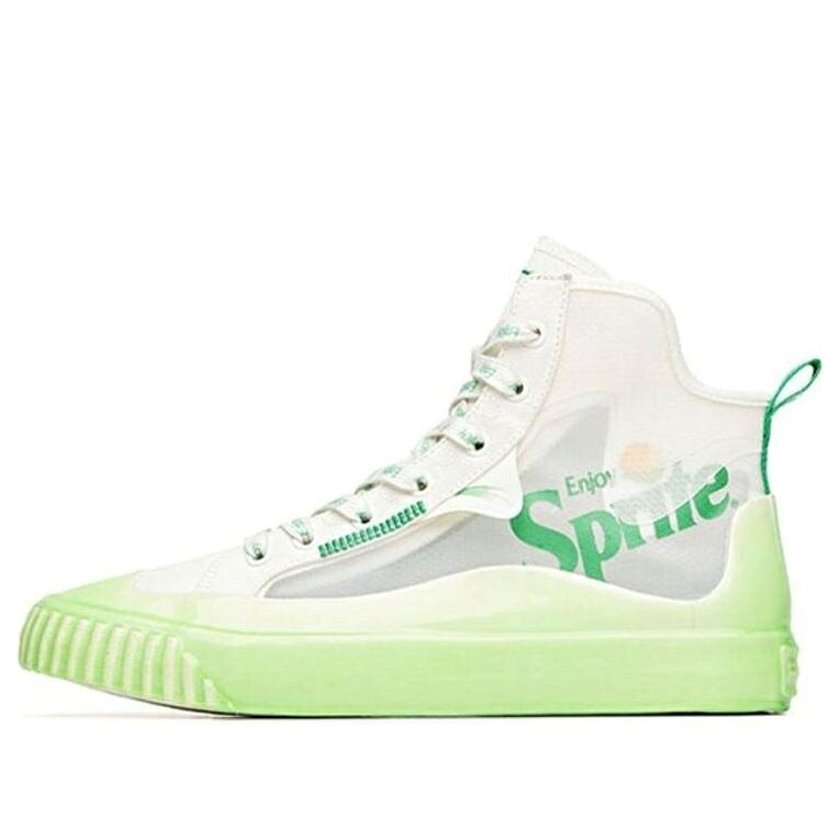 ご機嫌 白いこと 白いこと 緑 緑であること \u0027WHITE GREEN\u0027 スニーカー メンズ ANTA X SPRITE CANVAS HIGH 112028656-2 / WHITE GREEN