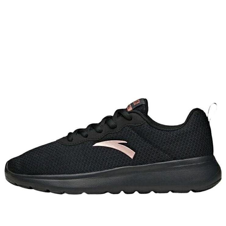 続きもの 黒いこと 黒いこと さくら色 \u0027BLACK PINK\u0027 スニーカー レディース ANTA (WMNS) RUNNING SERIES SNEAKERS 922325524-4 / BLACK PINK