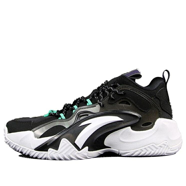 白色 ホワイト 黒色 ブラック 'BLACK WHITE' スニーカー メンズ ANTA UFO AIRSPACE 3 SNEAKERS 112111806-2 / WHITE BLACK