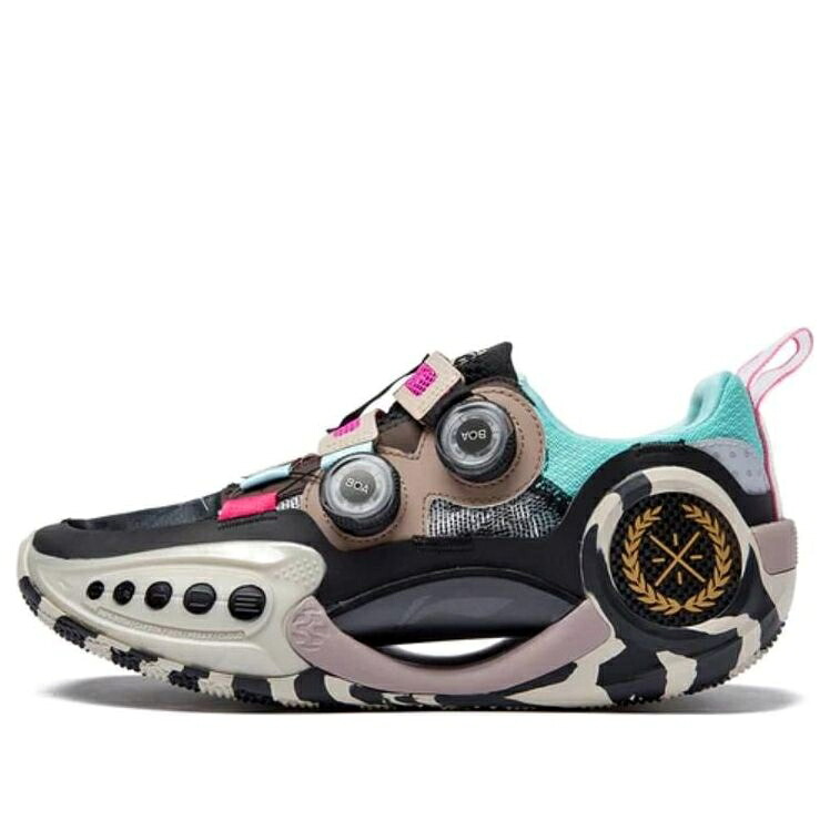 リーニン ウェイド 青碧 青碧 黒いこと 黒いこと さくら色 \u0027BLACK PINK\u0027 スニーカー メンズ LI-NING WAY OF WADE 9 BLUE ABES003-3 / BLACK BLUE PINK