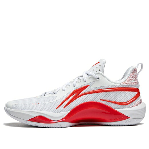 リーニン 白いこと 白いこと 赤 赤いこと 1.0 \u0027WHITE RED\u0027 スニーカー メンズ LI-NING SHINING ABPU001-9 / WHITE RED