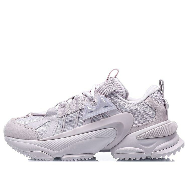 リーニン 薄墨色 薄墨色 サクラ色 \u0027GREY PINK\u0027 スニーカー レディース LI-NING (WMNS) NEBULA M1 AGCQ244-2 / GREY PINK