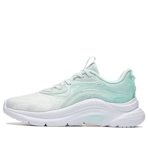 リーニン 白いこと 白いこと 緑 緑であること \u0027WHITE GREEN\u0027 スニーカー レディース LI-NING (WMNS) FLOATING CLOUD LIGHT AGLT030-2 / WHITE GREEN