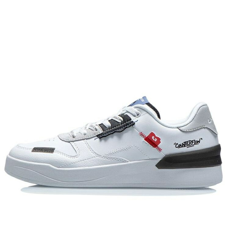 リーニン 白色 ホワイト 灰色 グレー 'WHITE GREY' スニーカー メンズ LI-NING COUNTERFLOW LOW AGCR291-1 / WHITE GREY