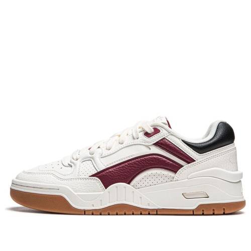 リーニン 白いこと 白いこと 赤 赤いこと 赤銅色 赤銅色 2.0 \u0027WHITE GUM\u0027 スニーカー レディース LI-NING (WMNS) MOON WHITE RED AGCU276-1 / WHITE RED BROWN
