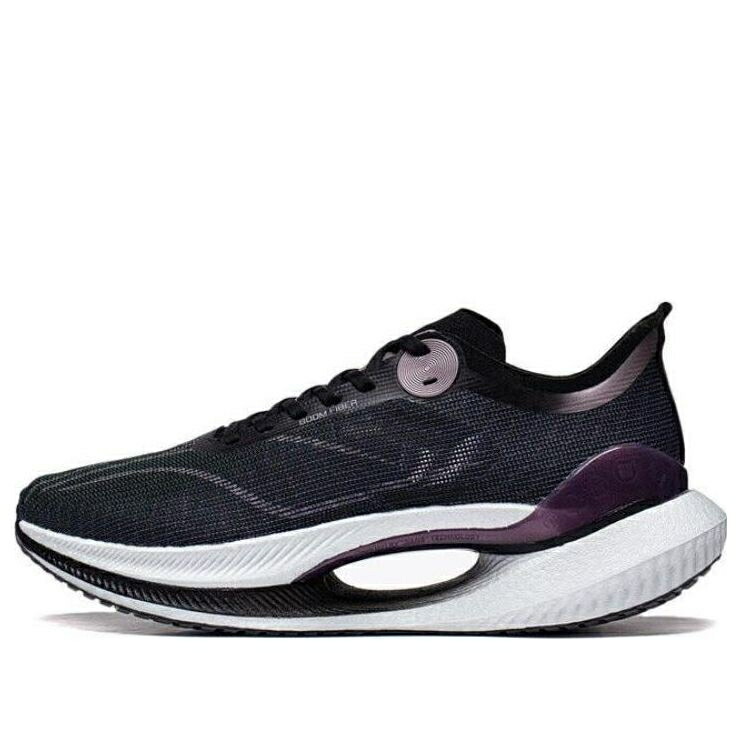 リーニン 黒色 ブラック 紫 パープル 白色 ホワイト 2.0 BLACK PURPLE スニーカー メンズ LI-NING ESSENTIAL ARRT005-5 / BLACK PURPLE WHITE