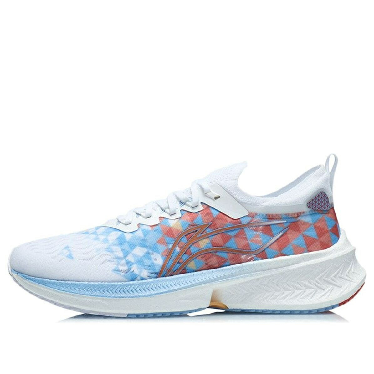 リーニン 白いこと 白いこと 青碧 青碧 赤 赤いこと \u0027WHITE BLUE\u0027 スニーカー メンズ LI-NING FEIDIAN DISCOVERY ICE ARMR005-6 / WHITE BLUE RED