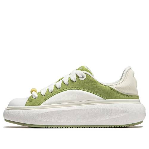 リーニン 白いこと 白いこと 緑 緑であること \u0027WHITE GREEN\u0027 スニーカー レディース LI-NING (WMNS) YUNYOU C4D AZGU038-6 / WHITE GREEN