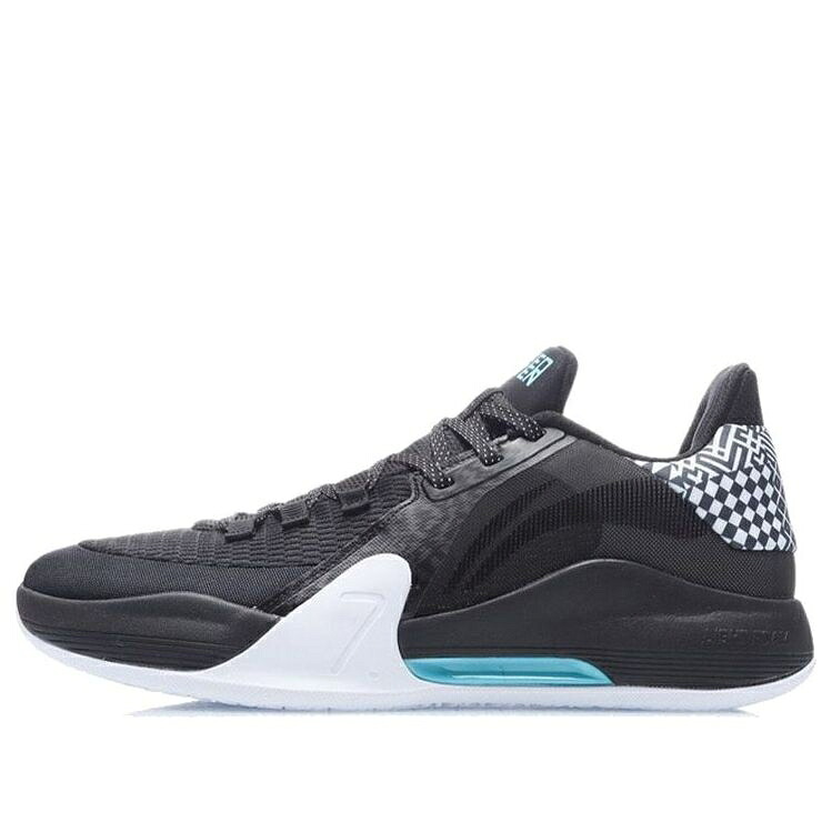 リーニン 黒色 ブラック 白色 ホワイト 'BLACK WHITE' スニーカー メンズ LI-NING BLITZ 7 ABPR007-5 / BLACK WHITE