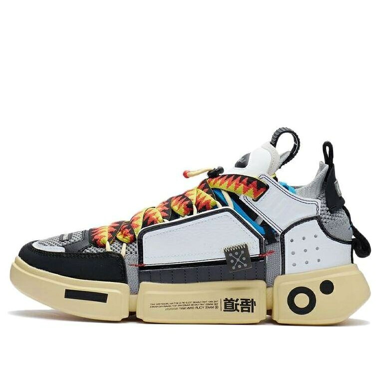 リーニン はやりっ児 薄墨色 薄墨色 白いこと 白いこと \u0027GREY WHITE\u0027 スニーカー メンズ LI-NING ACE REMAKE AGWR019-1 / GREY WHITE