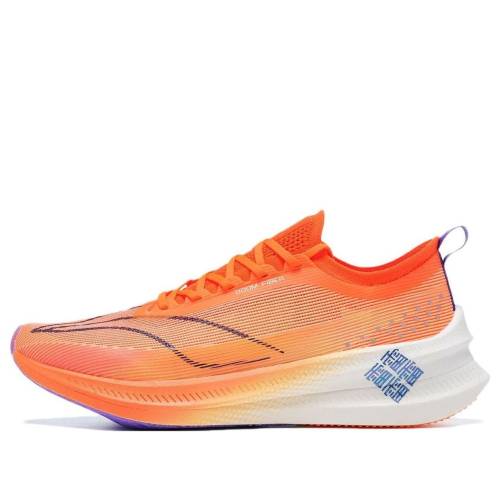 リーニン エリート 橙 オレンジ 白色 ホワイト 紫 パープル 'ORANGE WHITE' スニーカー メンズ LI-NING FEIDIAN 3 ELITE ARMT035-7 / ORANGE WHITE PURPLE