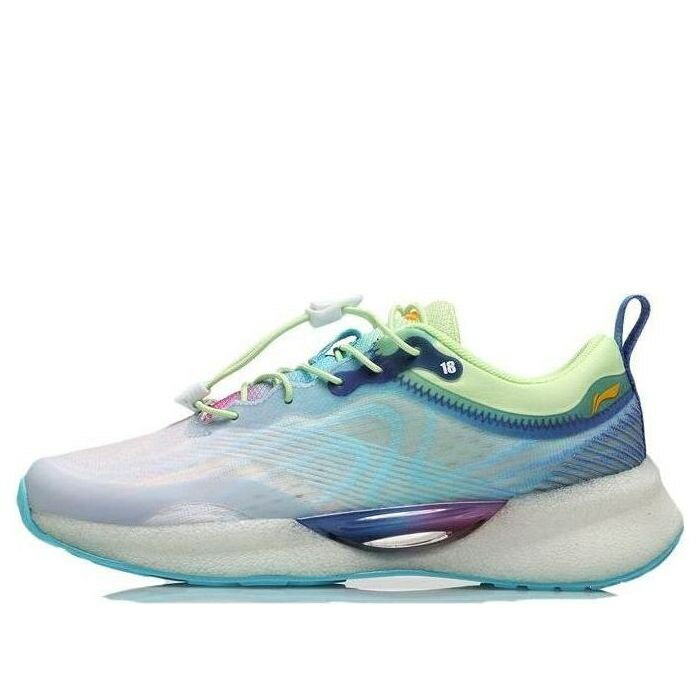 リーニン 青味 青み 緑 緑であること 紫 パープル \u0027LIGHT GREEN\u0027 御坊っちゃん キッズ LI-NING (GS) SUPER LIGHT XVIII BLUE YKFR046-11 / BLUE GREEN PURPLE もの言う花 マタニティ スニーカー