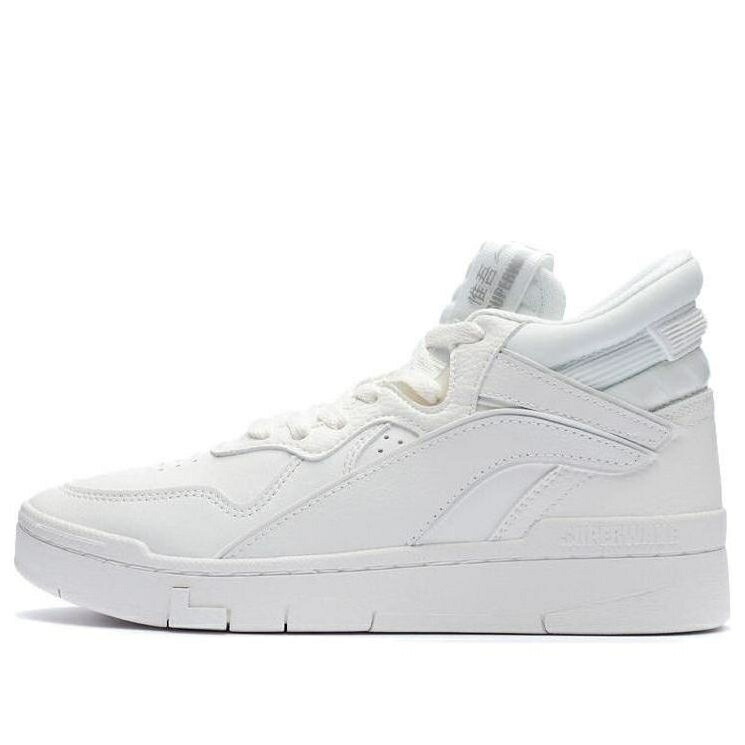 リーニン ミッド 白色 ホワイト NOW WHITE スニーカー レディース LI-NING (WMNS) SUPERWAVE MID AGCR234-1 / WHITE