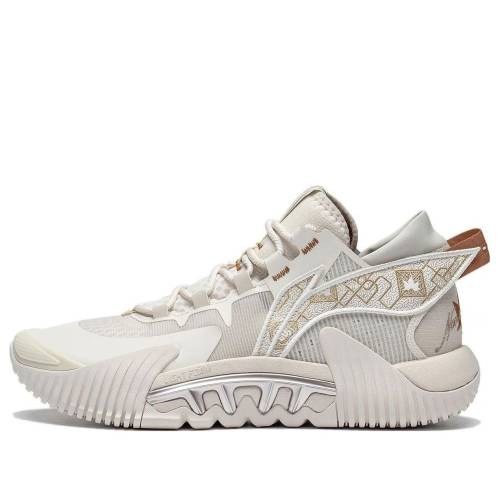 リーニン 白いこと 白いこと ベージュ \u0027WHITE BEIGE\u0027 スニーカー メンズ LI-NING BADFIVE 2 LOW ABFR005-13 / WHITE BEIGE