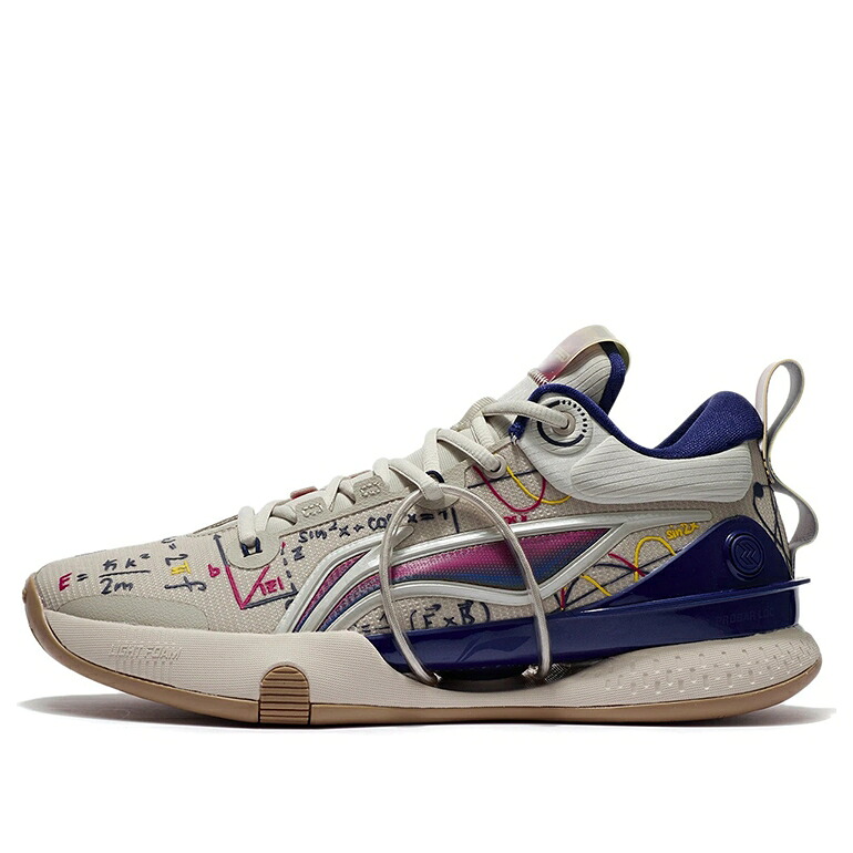 リーニン 素早さ 割り増し金 ベージュ 紺色 米国海軍 \u0027WHEAT NAVY\u0027 スニーカー メンズ LI-NING SPEED 8 PREMIUM ABAT119-3 / BEIGE NAVY