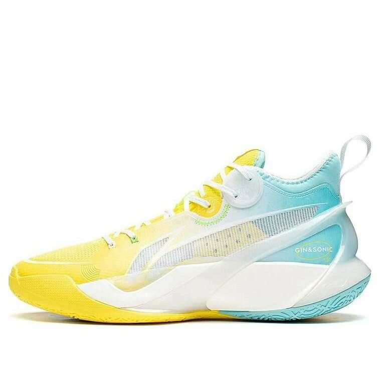 リーニン ミッド 純然たる 黄味がかった 黄色 青み 青色 \u0027YELLOW BLUE\u0027 スニーカー メンズ LI-NING SONIC 10 MID PURE ABAS069-8 / YELLOW PURE BLUE