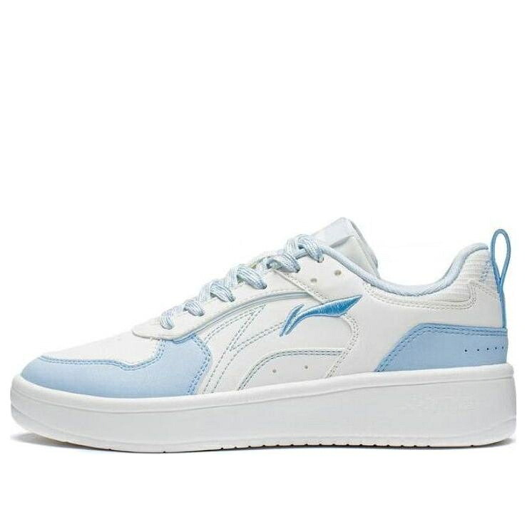 リーニン 滑る 白いこと 白いこと 青み 青色 \u0027WHITE BLUE\u0027 スニーカー レディース LI-NING (WMNS) XINGCHUAN SKATE SNEAKERS AGCT148-4 / WHITE BLUE