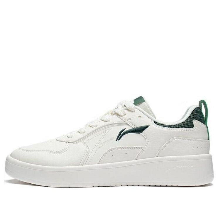 リーニン 白いこと 白いこと 緑 緑であること \u0027WHITE GREEN\u0027 スニーカー メンズ LI-NING SPIKE YEARS AGCT147-3 / WHITE GREEN