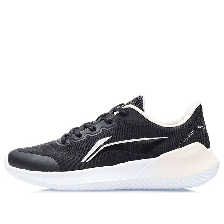 リーニン スニーカー 運動靴 黒色 ブラック 白色 ホワイト 'BLACK WHITE' スニーカー レディース LI-NING (WMNS) RUNNING SHOES ARHR142-1 / BLACK WHITE|スニケス