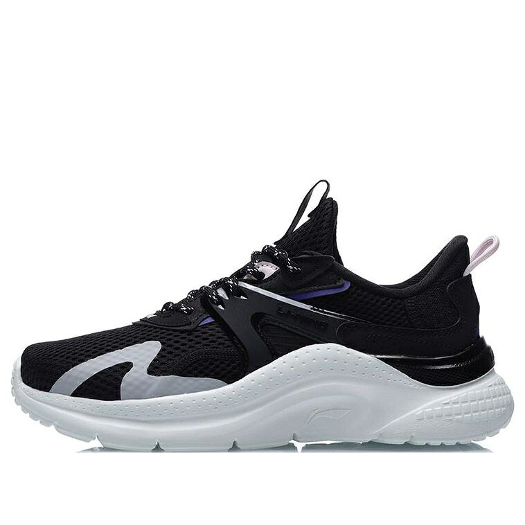 リーニン 黒いこと 黒いこと 白いこと 白いこと \u0027BACK WHITE\u0027 スニーカー レディース LI-NING (WMNS) FLOATING CLOUD AGLR036-1 / BLACK WHITE
