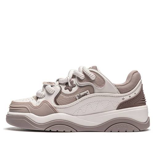 リーニン 薄墨色 薄墨色 2.0 \u0027GREY MOCCA\u0027 スニーカー レディース LI-NING (WMNS) JOURNEY AGCU092-2 / GREY MOCCA