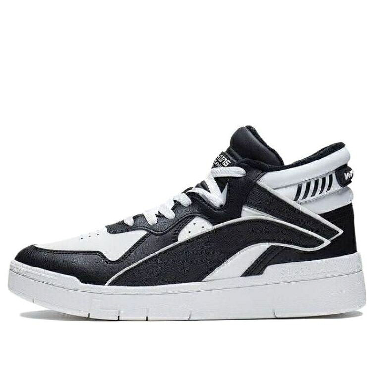 リーニン ミッド 黒いこと 黒いこと 白いこと 白いこと \u0027BLACK WHITE\u0027 スニーカー レディース LI-NING (WMNS) SUPERWAVE MID AGCS324-3 / BLACK WHITE