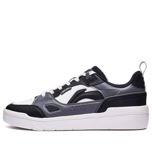 リーニン 黒いこと 黒いこと 白いこと 白いこと \u0027BLACK WHITE\u0027 スニーカー メンズ LI-NING COMMON 80S AGCT227-3 / BLACK WHITE