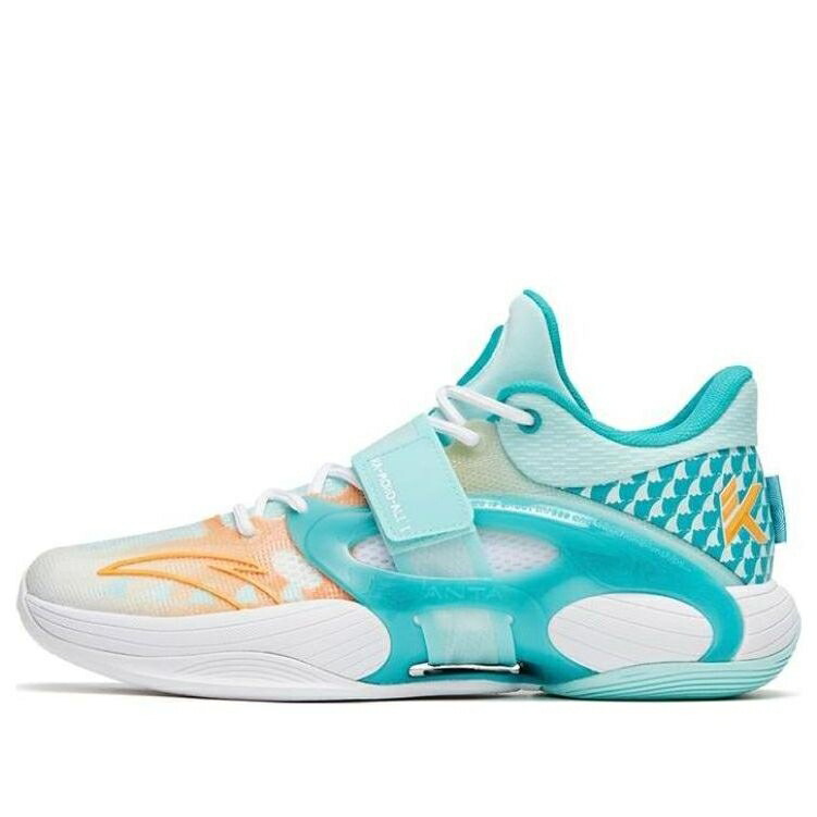 緑 緑であること 橙 オレンジ色 白いこと 白いこと \u0027SURFING\u0027 スニーカー メンズ ANTA KT SPLASH 5 KLAY THOMPSON 112321108-6 / TEAL GREEN ORANGE WHITE