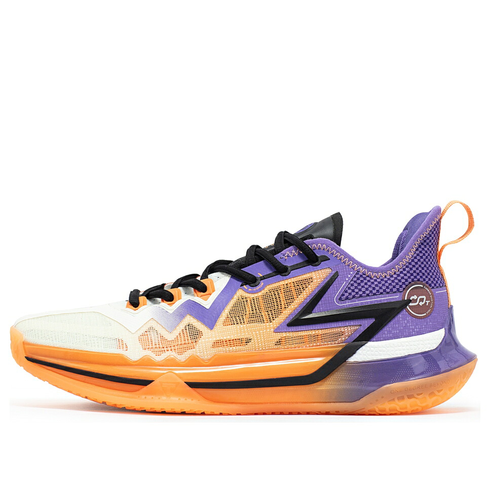 橙 オレンジ色 紫 パープル \u0027CQT\u0027 スニーカー メンズ 361 DEGREES 361 DEGREES BIG3 FUTURE 672411114-10 / ORANGE PURPLE
