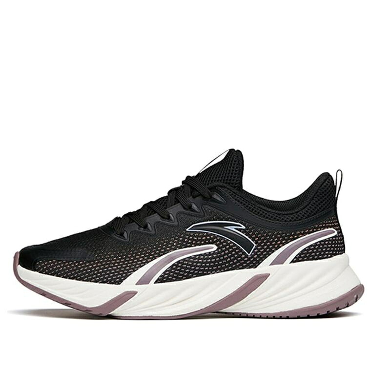 つづき物 黒いこと 黒いこと 紫 パープル \u0027BLACK PURPLE\u0027 スニーカー レディース ANTA (WMNS) RUNNING SERIES LOW 122145523-5 / BLACK PURPLE