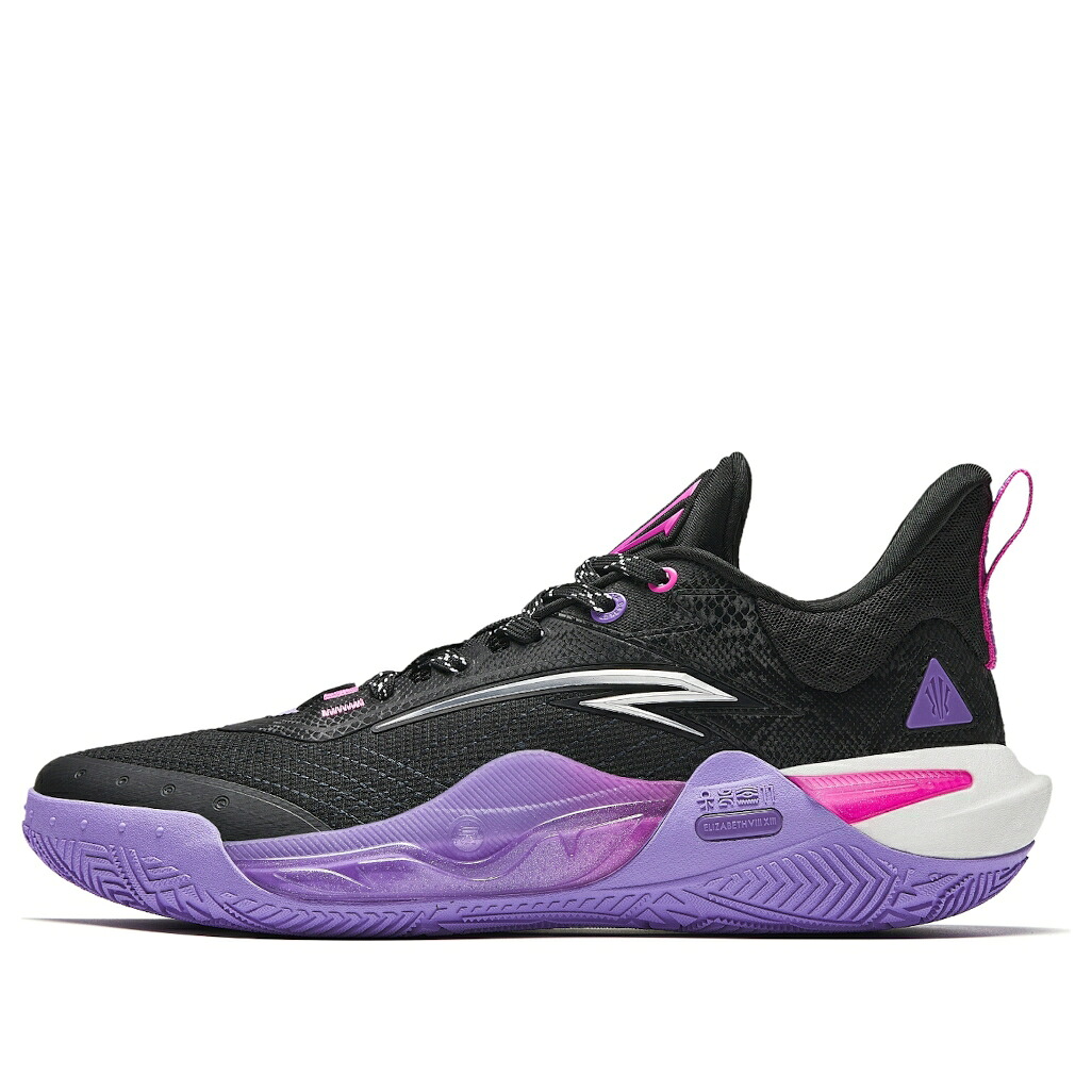 素早さ 黒いこと 黒いこと 紫 パープル 白いこと 白いこと \u0027BLACK PURPLE\u0027 スニーカー メンズ ANTA KAI 1 SPEED LOW 112441114-1 / BLACK PURPLE WHITE