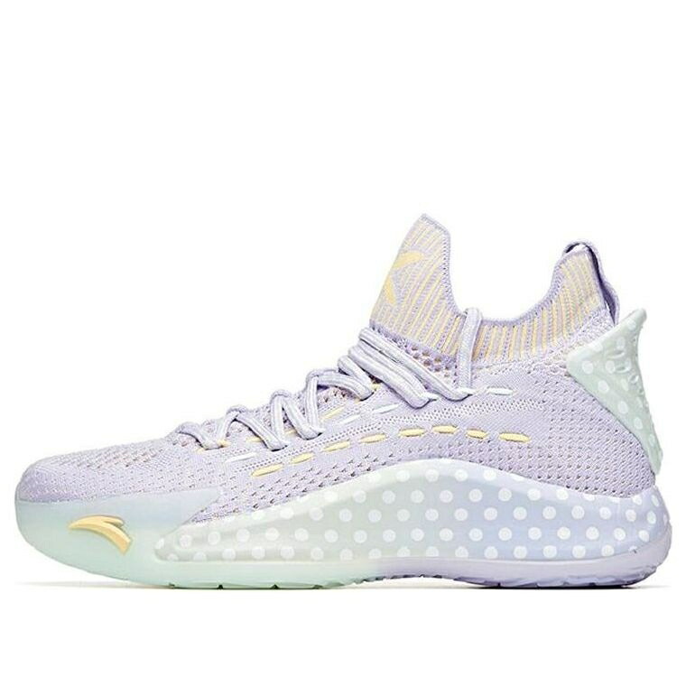 バスケットボール シリーズ 紫 パープル 緑 グリーン 'PURPLE GREEN' スニーカー レディース ANTA (WMNS) X BAIQUE LING BASKETBALL SERIES SNEAKERS 122021102-3 / PURPLE GREEN