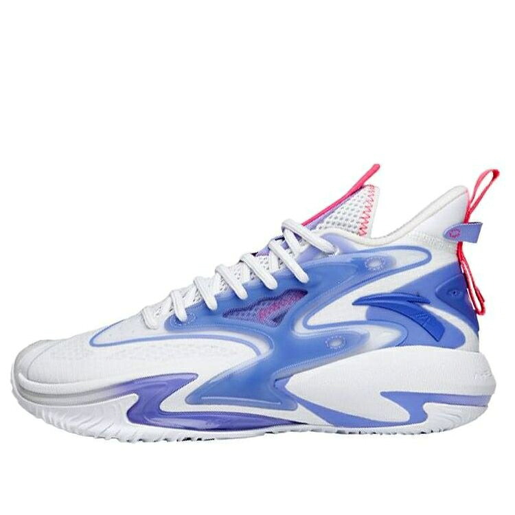 ショック ゲーム ミッド 白色 ホワイト 紫 パープル 'WHITE PURPLE' スニーカー メンズ ANTA SHOCK THE GAME 5 MID 112131601S-5 / WHITE PURPLE|スニケス