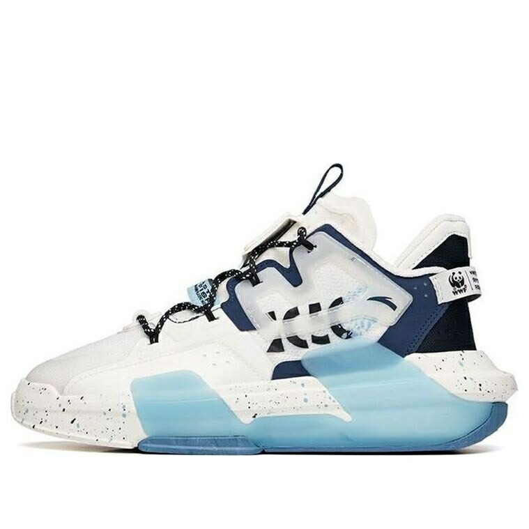 白色 ホワイト 紺色 ネイビー 黒色 ブラック 3.0 'WHITE NAVY' スニーカー メンズ ANTA X WWF BADAO 112138081-6 / WHITE NAVY BLACK