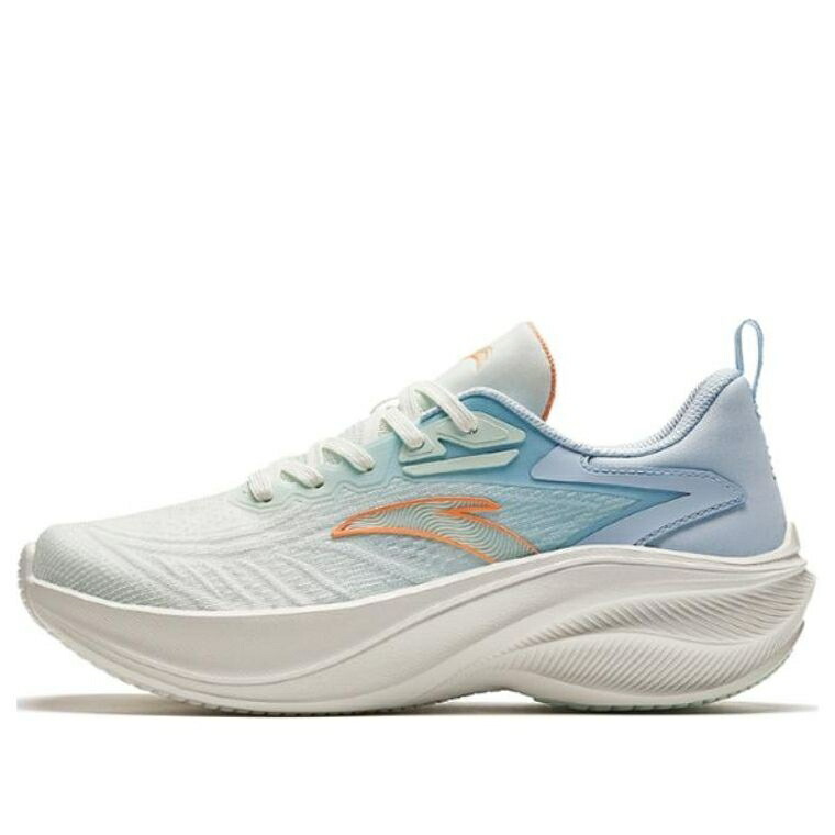スニーカー 運動靴 白色 ホワイト 青色 ブルー 橙 オレンジ BLUE ORANGE スニーカー レディース ANTA (WMNS) RUNNING SHOES WHITE 122425535-4 / BLUE WHITE ORANGE