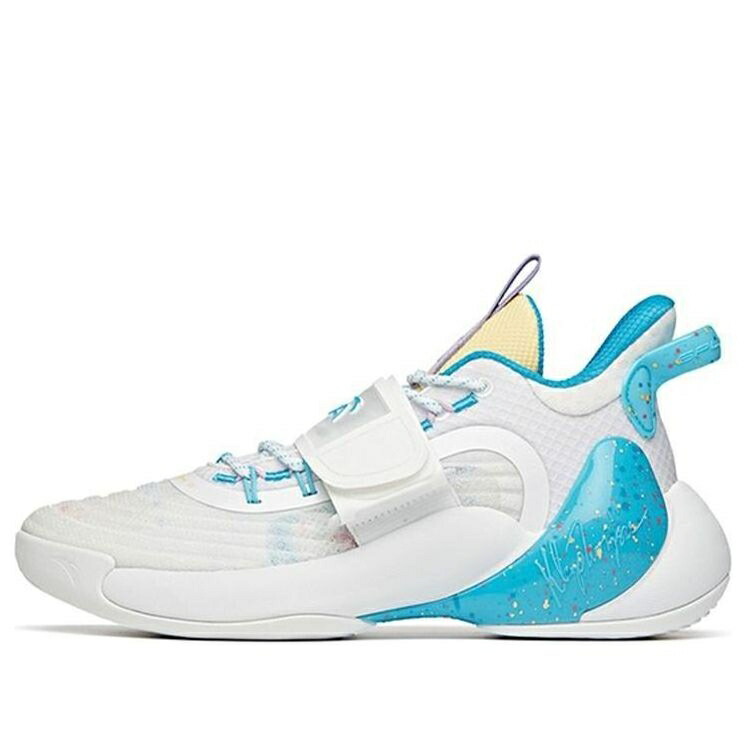白色 ホワイト 青色 ブルー 3.0 'ICED TEA' スニーカー メンズ ANTA KT SPLASH LOW SNEAKERS BLUEBERRY 112121604S-6 / WHITE BLUE
